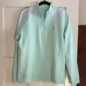 Vineyard Vines Women’s Mint Green Quarter-Zip Pullover